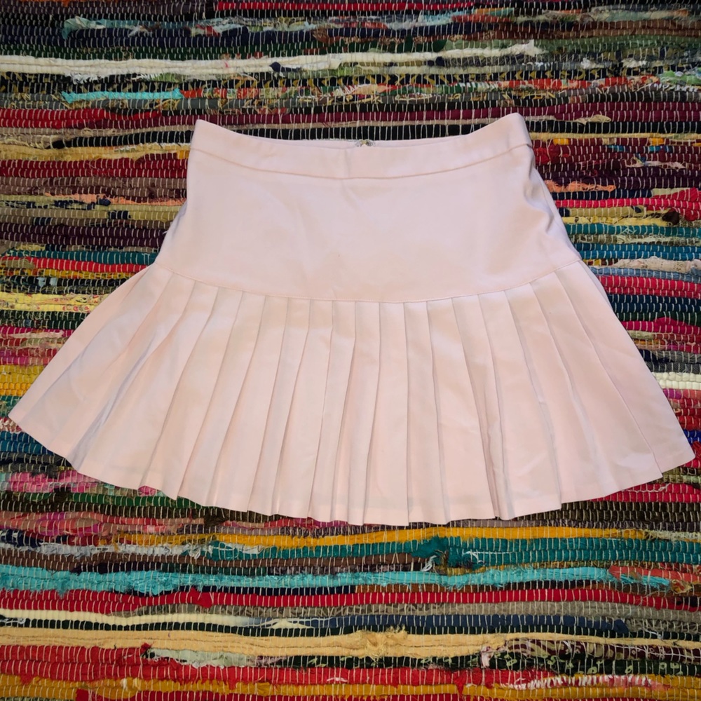 Light Pink Pleated Tennis Skirt